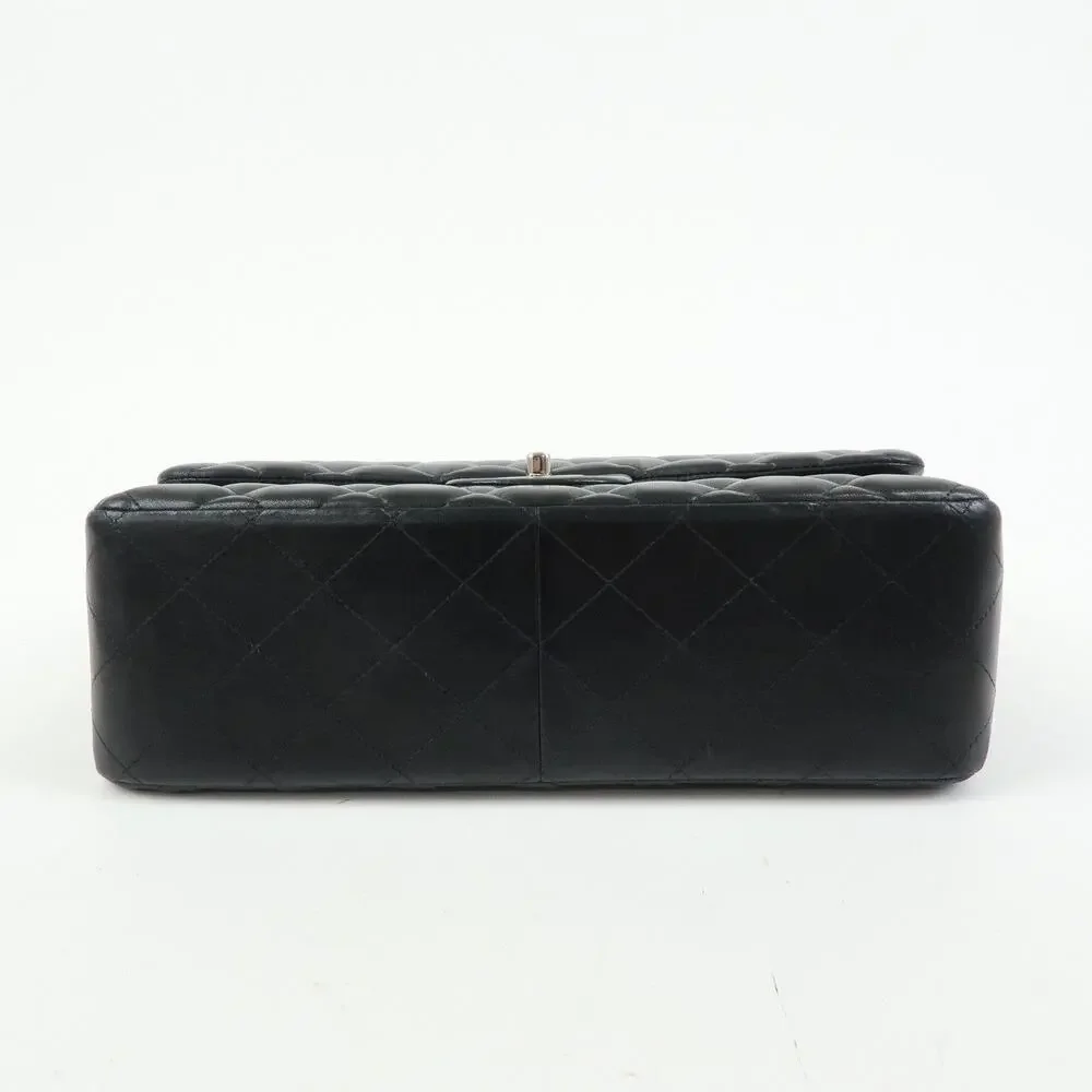 Chanel Lambskin Leather Classic Flap Bag 30 Black